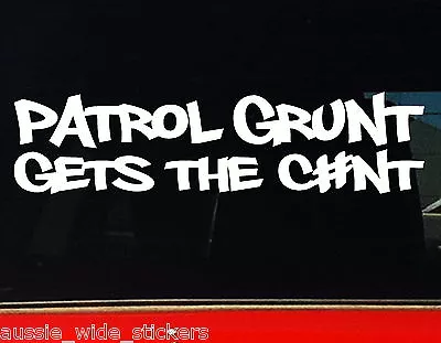$6.90 • Buy PATROL GRUNT Ute GU GQ 4x4 Accessories Stickers 200mm