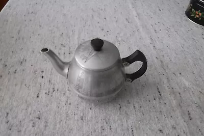 Festival Of Britain 1951  Small Aluminium Teapot  Approx 6.5    Across • £5