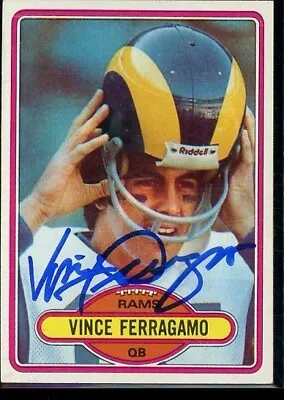 1980 Topps Vince Ferragamo Auto • $10