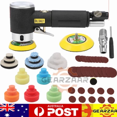 TOP 1 /2 /3  Mini Air Orbital Sander Dual Action Air Polisher For Car Body Work • $58.99