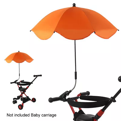 Universal Stroller Pram Umbrella Rain Canopy Cover Sun Shade Adjustable Hot • $24.37