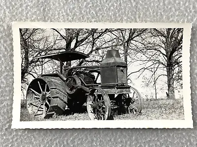 Vintage Steam Engine Farm Tractor Photo • $19.88