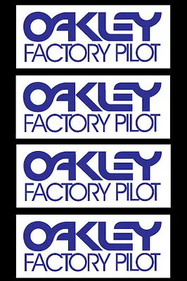 OAKLEY FACTORY PILOT VINTAGE MOTOCROSS STICKERS (4 Pcs) HONDA SUZUKI KAWASAKI • $18.05