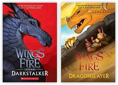 Wings Of Fire Legend 2 Books Set  Darkstalker & Dragonslayer By Tui T Sutherland • $20.99