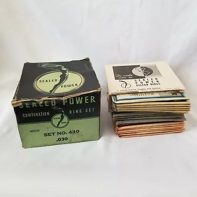 Vintage NOS Sealed Power Combination Piston Ring Set Set No. 430 .030 • $52