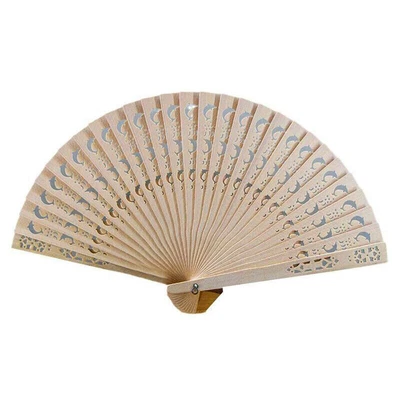 £3.99 • Buy Bamboo Wooden Folding Hand Held Fan Dolphin Curved Holiday Wedding Party Favors~