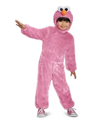 Sesame Street Toddler Pink Elmo One Piece Halloween Costume - 2T #5154 • $17.49