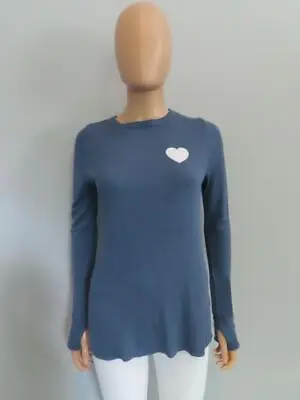 $49 • Buy NWT Lauren Moshi Periwinkle 'I LOVE YOU' Rainbow Long Sleeve T-Shirt/Top Sz. L