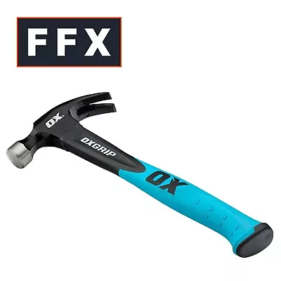Ox Tools T081220 20oz Trade Fibreglass Handle Claw Hammer • £13.51