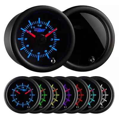 52mm Or 2 1/16  GlowShift Tinted 7 Color LED Clock Gauge Analog Meter • $74.99