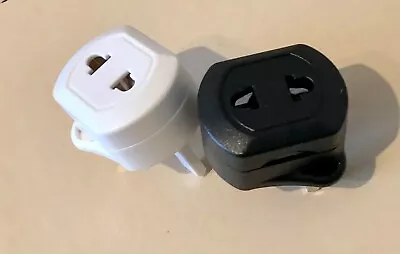 £3.99 • Buy Shaver Plug Adaptor Shaving Toothbrush Adapter Epilators Bathroom 2 Pin To 3 UK 