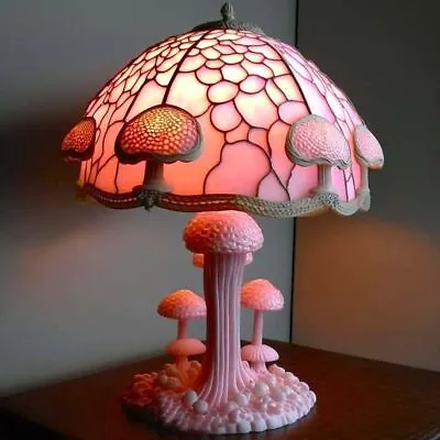 £19.74 • Buy Lighting Stained Glass Vintage Night Light Bedside Lamp Table Lamp Desk Lamps UK