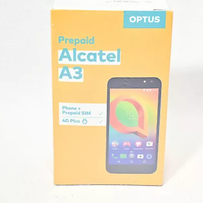 Alcatel A3 Smartphone 5'' 16GB/1.5GB Quad Core 4G Optus Locked - Black 5046l • $71.95