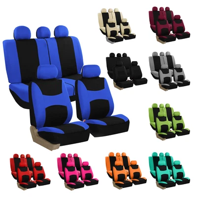 $24.99 • Buy Universal Seat Covers For Car SUV Van W/ Air Freshener Full Set 11 Colors