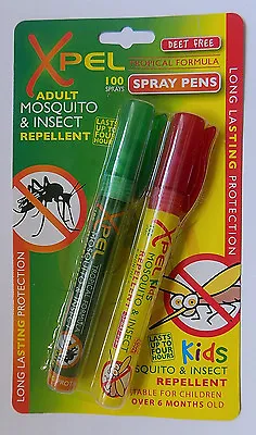 Xpel Adult & Kids Childrens Mosquito & Insect Repellent Repel Body Spray Pens  • £2.65