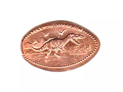 Elongated Penny  The Field Museum Allosaurus  Chicago IL COPPER • $2.75