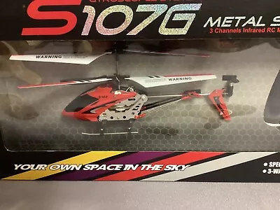 Symantec S107G Metal Series RC Mini Helicopter Red • $22