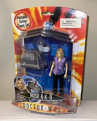 Doctor Who Series 2 Rose Tyler & K9 Action Figure Set Usa Seller • $26.79