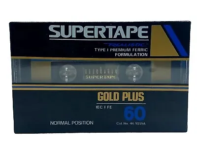 Supertape Realistic Gold Plus C60 Blank Audio Cassette Tape (1992) New Sealed  • £19.95