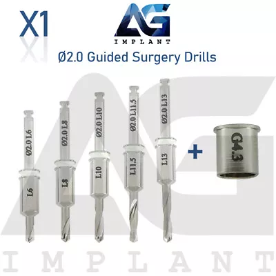 $65 • Buy Ø2.0 Guided Surgery Straight Drill External Irrigation Tool Dental Implant