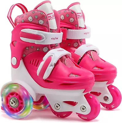 Adjustable Roller Skates For Girls & Boys With Light Up Wheels (Ages 3-9) – Roll • $82.99