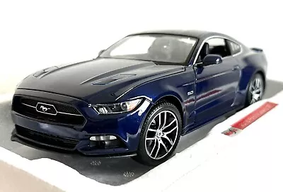 2015 Ford Mustang GT Deep Impact Blue Maisto Exclusive 1/18 Exclusive Release ! • $99.99