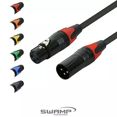 SWAMP Colour Code XLR Mic Cable - Balanced Microphone Lead - Selectable Length • £9.91