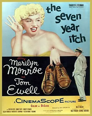 Decor POSTER.Office Home Room Art Design.7th Year Itch.Marilyn Monroe Movie.6857 • $19