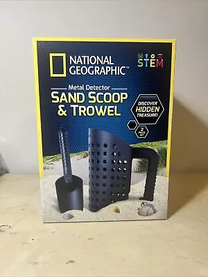 NATIONAL GEOGRAPHIC Metal Detector Sand Scoop & Trowel Shovel Black • $24.95