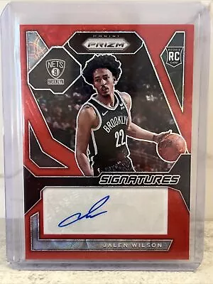 2023-24 Panini Prizm RC Jalen Wilson Signatures Red Choice Prizm 69/88 • $0.99