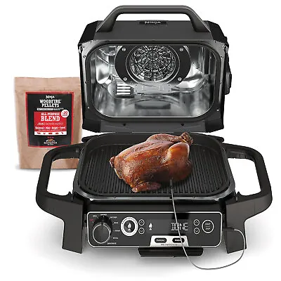 Ninja Woodfire Pro Outdoor Grill And Smoker With Temperature Probe - OG751BRN • $279.95