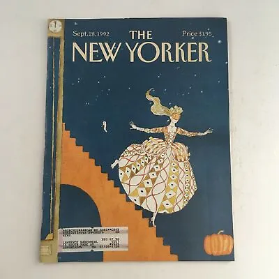 The New Yorker September 28 1992 Full Magazine Theme Cover Victoria Roberts VG • $18