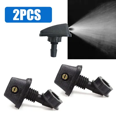 2x/Set Car Parts Windscreen Washer Water Nozzles Spray Jet Kit Auto Accessories • $7.32