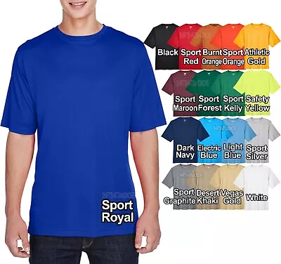 Mens Moisture Wicking T-Shirt Dri Fit Performance Tee UV 40+ Sun Protect XS-4XL • $12.99