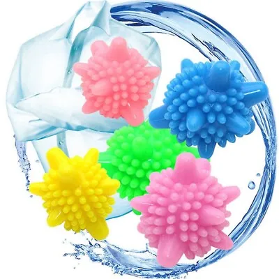 1-20Pcs Washing Machine Tumble Dryer Clothes Eco Friendly Laundry Softener Balls • £5.58