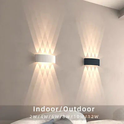 LED Wall Lamp For Bedroom Living Room Corridor Indoor Outdoor Lighting IP54 UK • £19.39