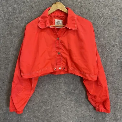 Urban Outfitters Womens Retro 90s Style Button Crop Bomber Jacket OS/8-12 (2019) • $18.75