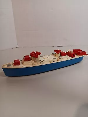 Vintage Ideal Plastic Toy Boat 4706 All Action US Destroyer War Ship Battleship • $19.99