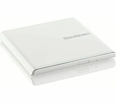 £15.97 • Buy Sandstrom External USB White 12cm CD DVD Rewriter USB 3 Compatible Ultra Slim