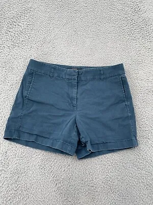 J Crew Shorts Women's Size 6 Aqua Blue Classic Fit Chino Casual Ladies • $11.66