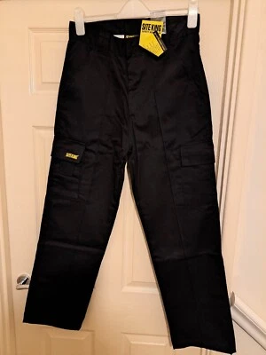 £11 • Buy Men's Site King Combat Cargo Work Black Trousers Skt002 W30 S