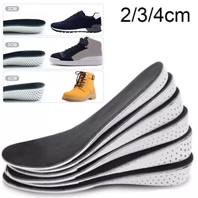 2/4cm Memory Foam Shoes Inner Height Increase Insoles Pads Soles Feet Insole Mat • £7.50