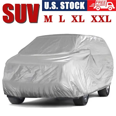 M~XXXL Universal SUV Car Cover Dust Outdoor Sun Resistant Fit Up To 227  Length • $27.99