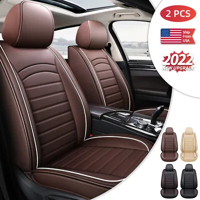 $99 • Buy Leather Car Seat Covers For 2010-2021 Chevrolet Camaro 2pcs Front Seat Cushion