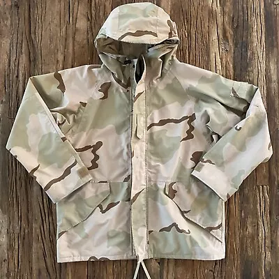 Vintage US Army Jacket Men’s L Brown Cold Weather Parka Desert Camouflage Coat  • $57.77