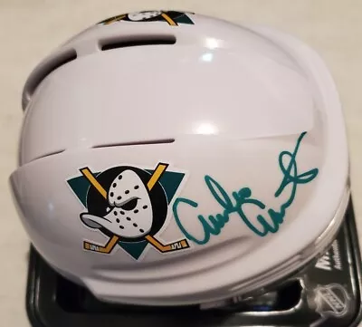 NICE Autographed Mighty Ducks Coach Bombay BAS Signed Emilio Estevez Mini Helmet • $144.46