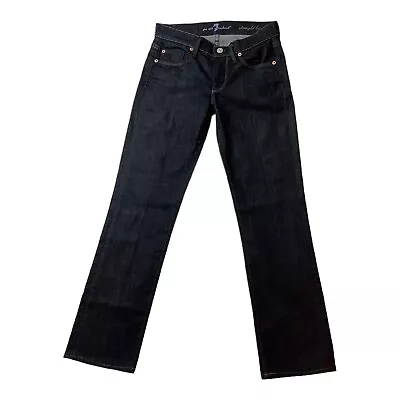 7 For All Mankind Women's Straight Leg Low Rise Denim Jeans Size 24 • $18.79