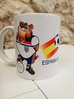 £7.99 • Buy Bulldog Bobby England Espana 82 Mascot Cup Mug 1980s World Cup Admiral Bull Dog