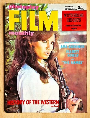Photoplay Magazine August 1970 Raquel Welch Valerie Leon Ava Gardner Carry On • £3.95