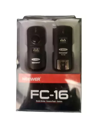 Neewer® FC-16 Multi-Channel 2.4 GHz 3-in-1 Remote Flash Trigger For Studio Flash • £29.99